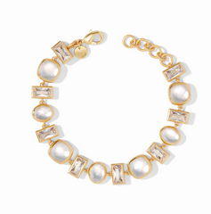 Antonia Tennis Bracelet - Clear Iridescent