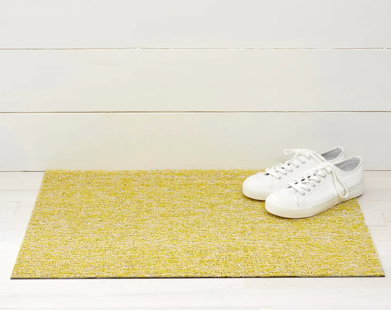 Heathered Shag Doormat - Lemon