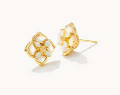 Dira Stone Earrings - Gold
